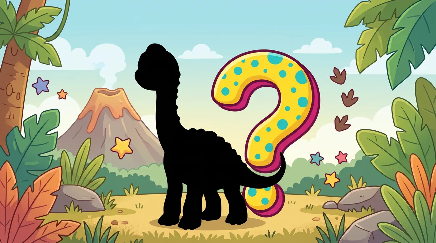 Ilustración de la canción Adivina el Dino de Dony y los Dinos
