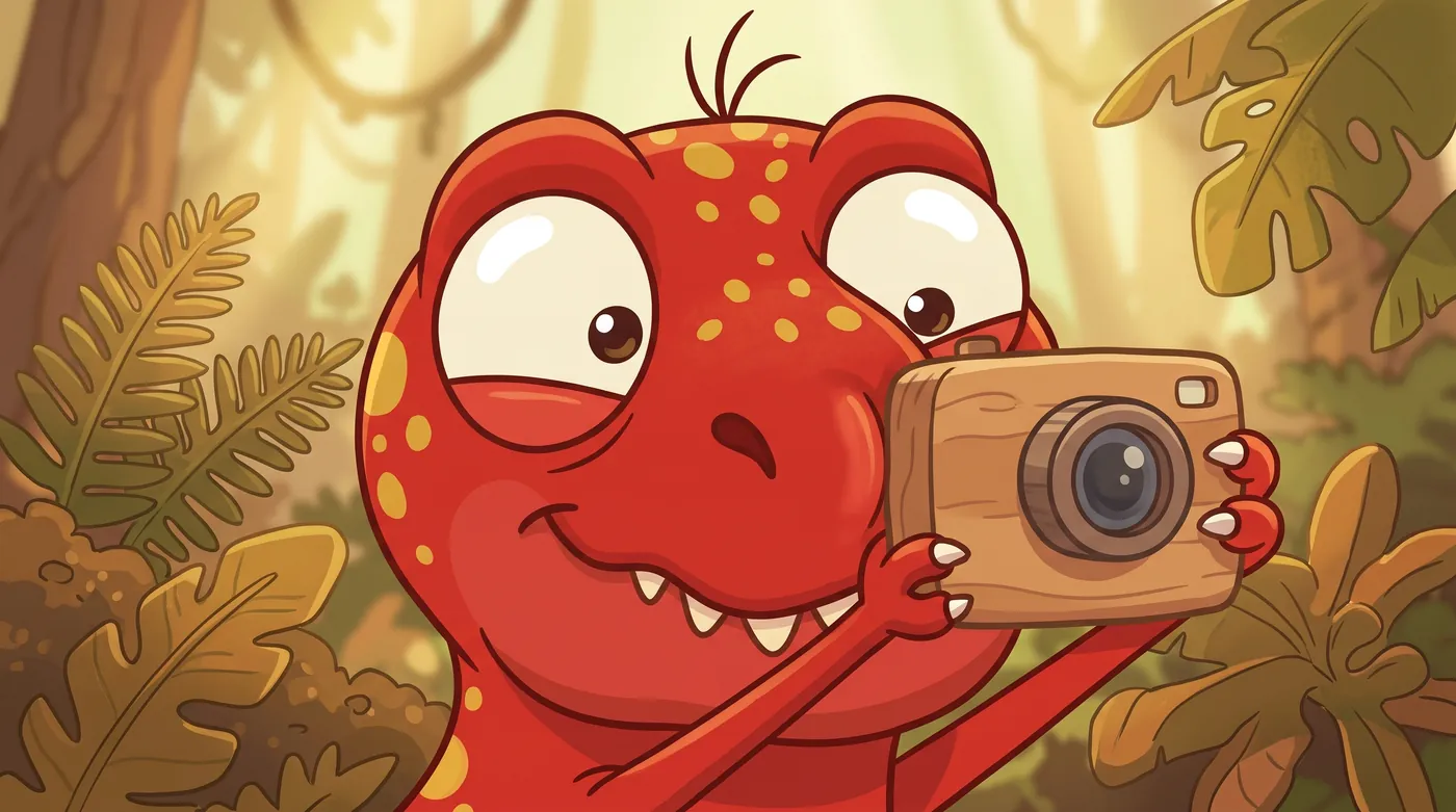 Ilustración de la canción ¡Ahí viene Dony! de Dony y los Dinos